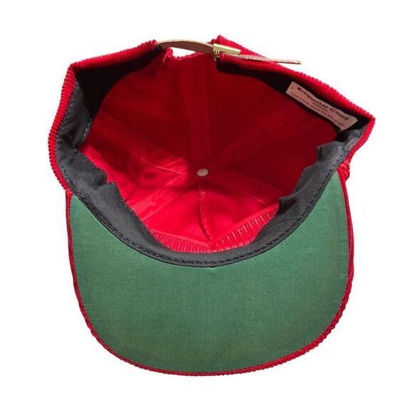 Vintage EWU Eagles Red Corduroy Snapback Hat Adjustable Cap Unisex - Picture 4 of 5